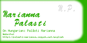 marianna palasti business card